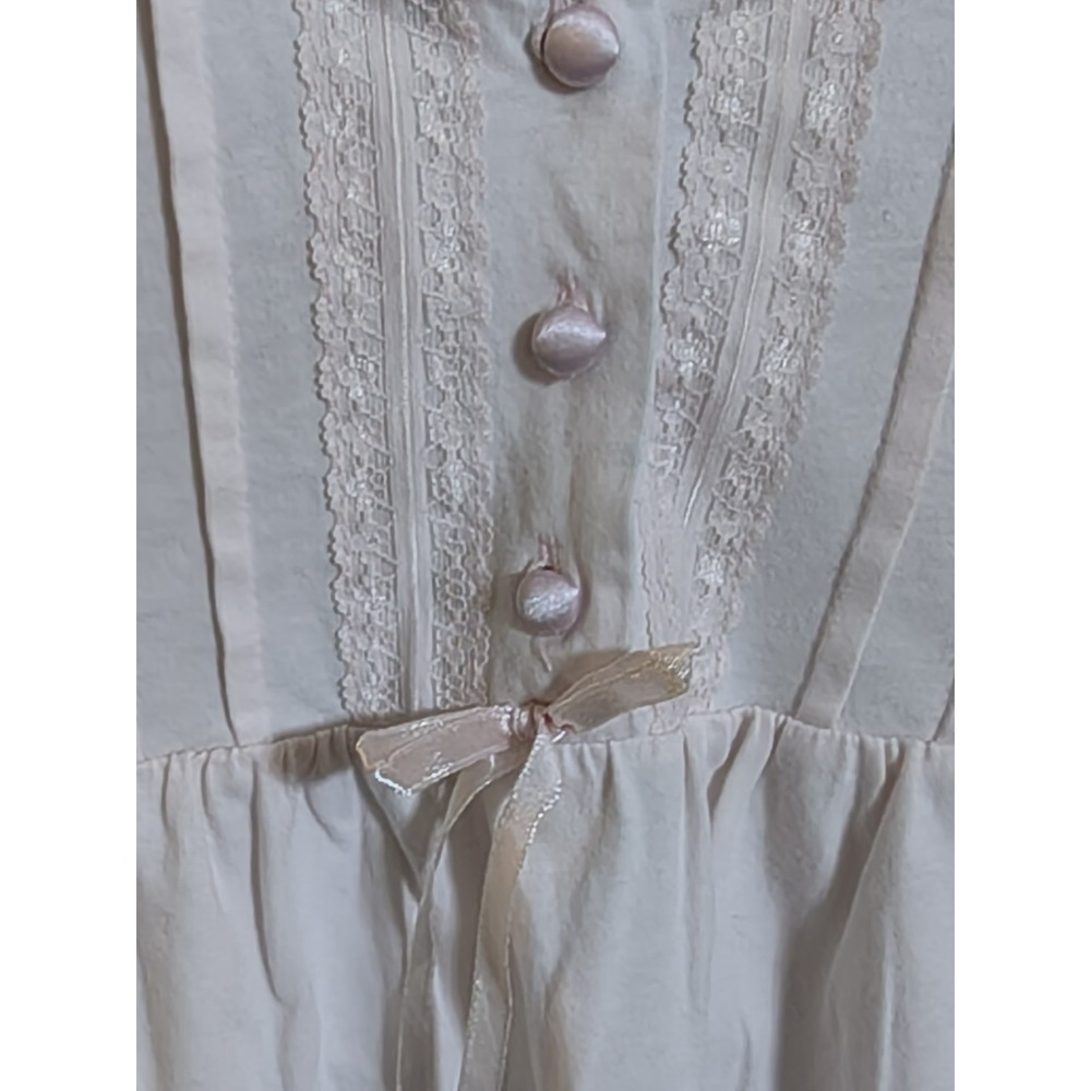 Sonoma Women's Nightgown XL Soft Brushed Cotton Algodon Fabric Long Sleeves EUC - Picture 5 of 9